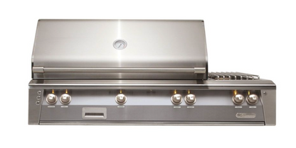 Alfresco 56" Sear Zone Grill With Dbl Side Burner Built-In - Signal Grey-Gloss