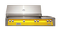 Alfresco 56" Sear Zone Grill With Dbl Side Burner Built-In - Traffic Yellow-Gloss