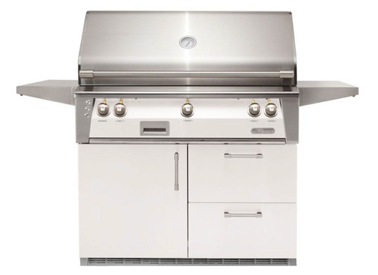 Alfresco 42" Standard Grill On Refrigerated Base - Signal White-Matte