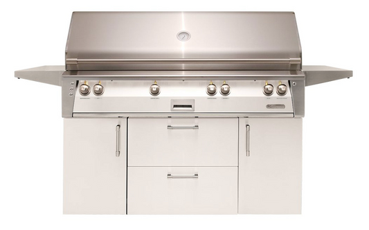 Alfresco 56" Standard All Grill w/ Cart - Signal White-Gloss