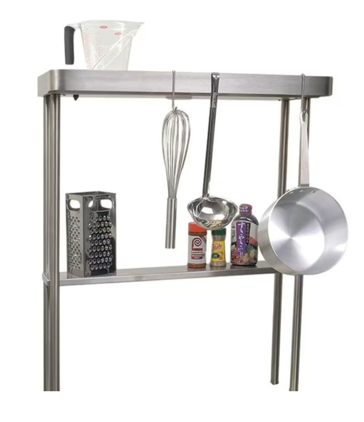 Alfresco High Shelf w/ Pot Rack & Light