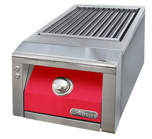 Alfresco Sear Zone Side Burner - Raspberry Red-Gloss