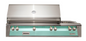 Alfresco 56" Standard Grill With Dbl Side Burner Built-In - Light Green-Gloss