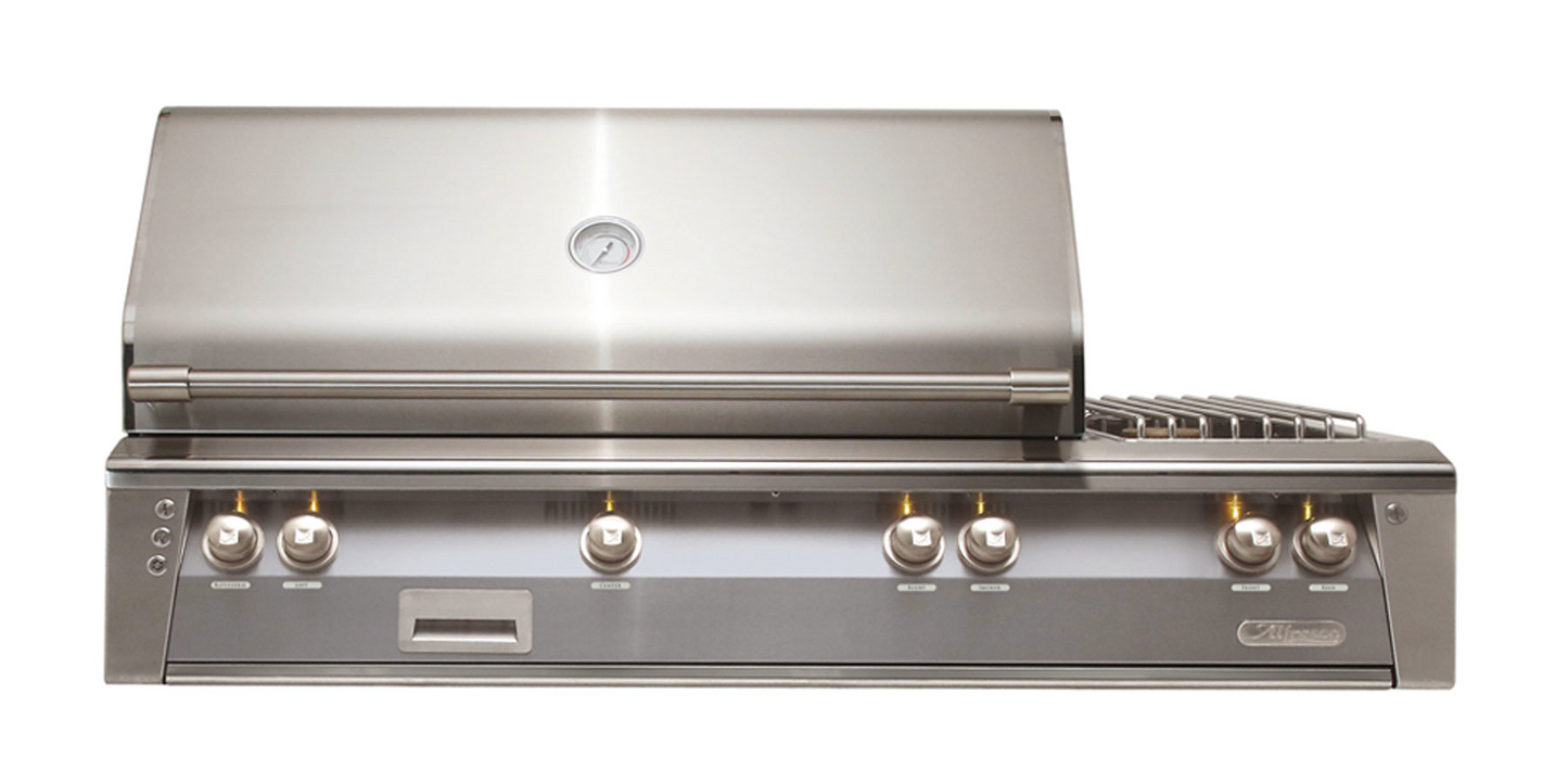 Alfresco 56" Standard Grill With Dbl Side Burner Built-In - Custom Color