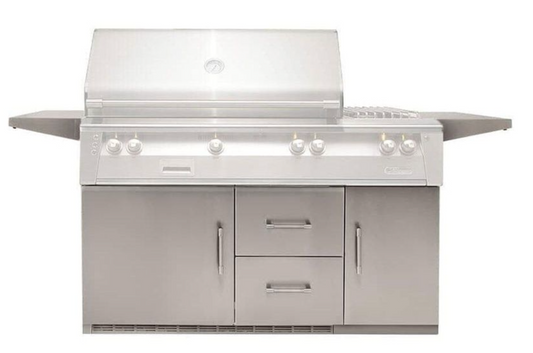 Alfresco Built-In Under Grill Refrigerator on 56" Cart - Custom Color