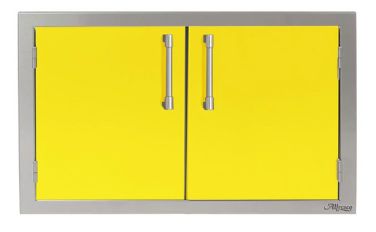 Alfresco 42" Double Access Door - Traffic Yellow-Gloss