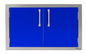 Alfresco 42" Double Access Door - Ultramarine Blue-Gloss