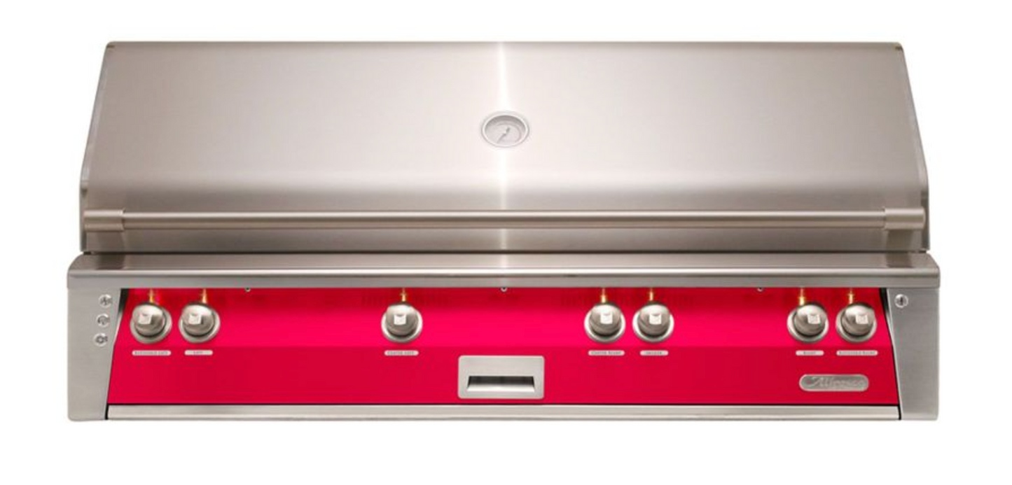 Alfresco 56" Sear Zone Grill Built-In  - Raspberry Red-Gloss