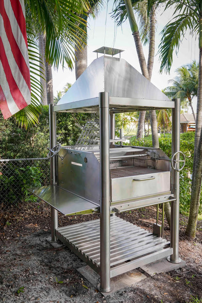 TAGWOOD SANTA MARIA WOOD FIRE & CHARCOAL GAUCHO GRILL ALL SS304 STAINLESS STEEL 3363 SQ IN